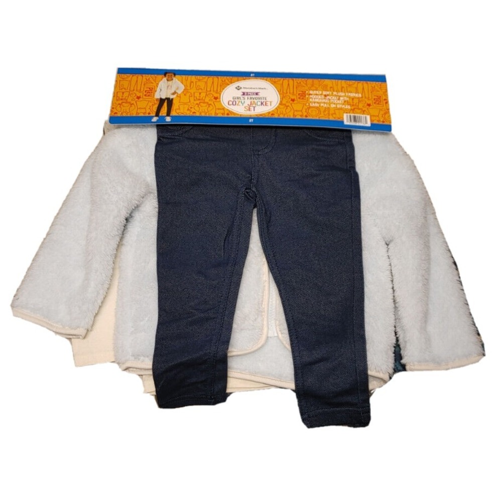 NWT Girls MEMBERS MARK Favorite Cozy Jacket Set Size‎ 3T